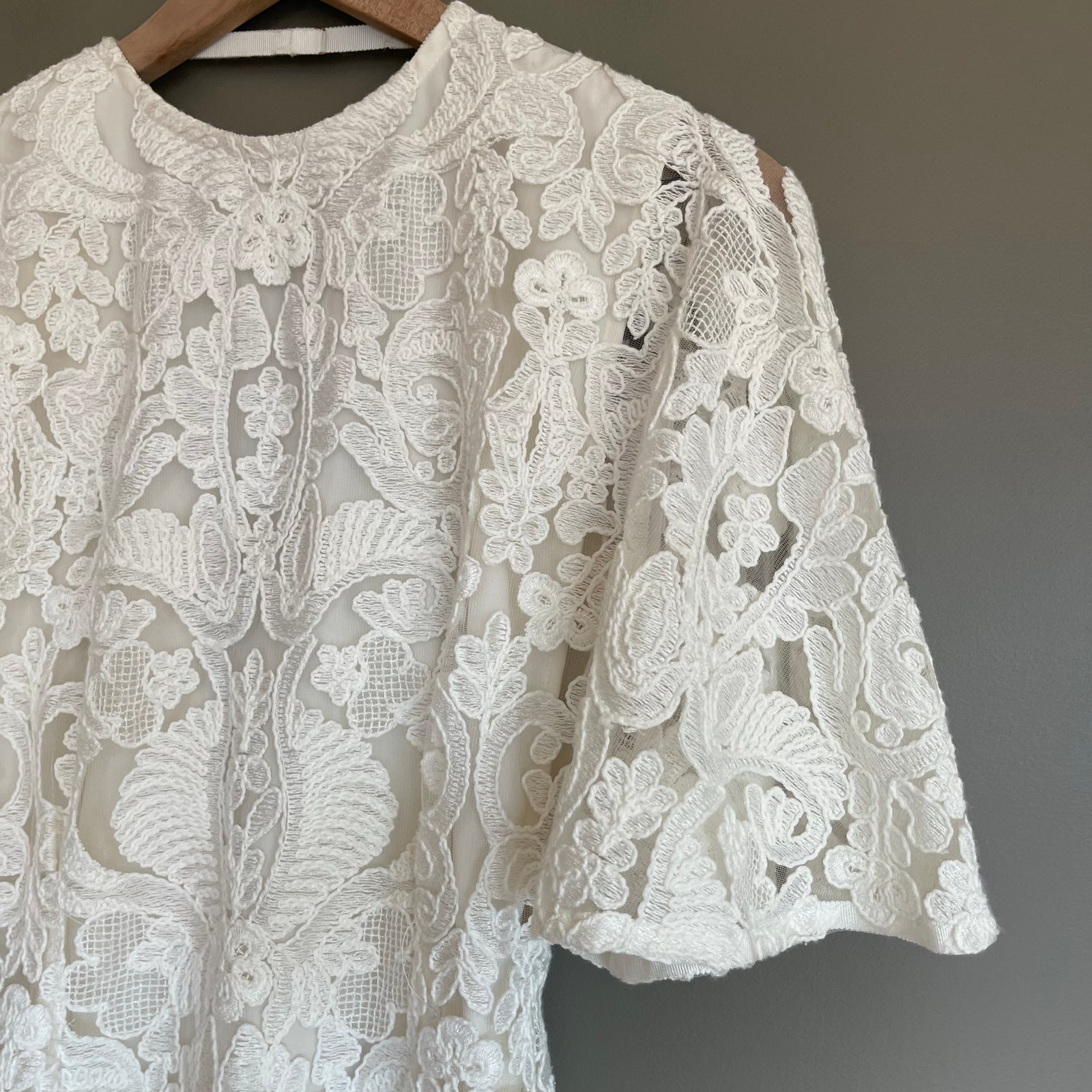 Nwt Sabina Musayev Sondrine Dress White Lace Size Xs Chic Feminine Romantic Sexy — image 7 of 8